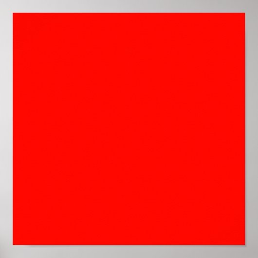 Snoep Apple Red Solid Color Poster (Voorkant)