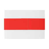 Snoep Apple Red Solid Color Uitnodigingen Wikkel (Achterkant Voorbeeld)