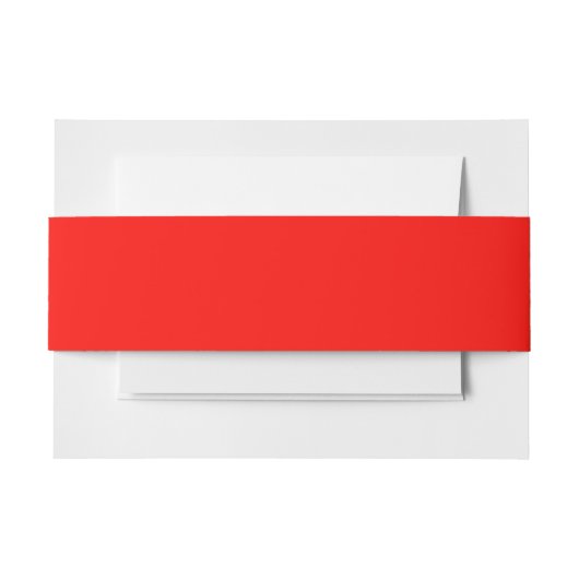 Snoep Apple Red Solid Color Uitnodigingen Wikkel (Voorkant Voorbeeld)
