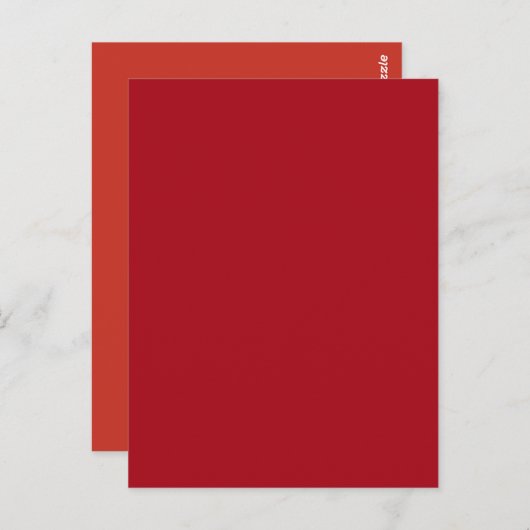 Snoep Apple Rode Herfst Herfst Seizoen Effen Kleur Briefkaart (Voorkant / Achterkant)