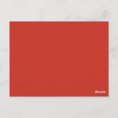 Snoep Apple Rode Herfst Herfst Seizoen Effen Kleur Briefkaart (Achterkant)