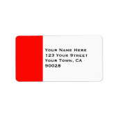 Snoep Apple Rode Rand Etiket (Voorkant)