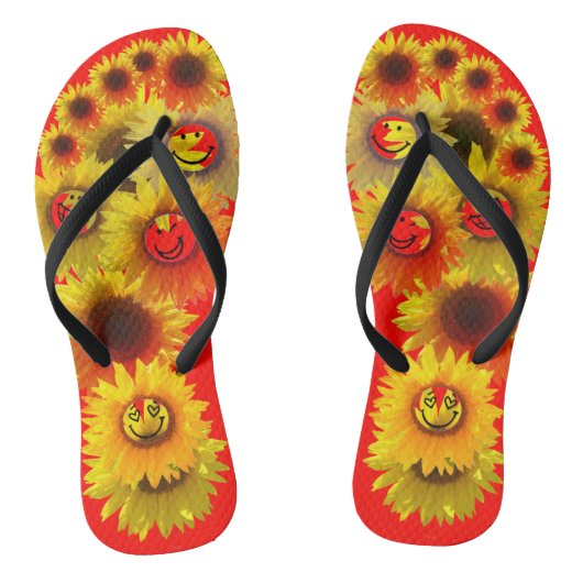Snoep Apple Unisex Sunflower Teenslippers (Voetbed)
