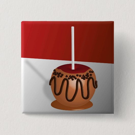 Snoep Apple Vierkante Button 5,1 Cm (Voorkant)
