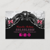 snoep Apple Wonderland White Damask Visitekaartje (Achterkant)