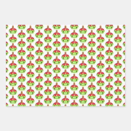 Snoep Apple Wrapping Paper Flat Sheet Set 3 (Voorkant 3)