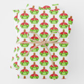 Snoep Apple Wrapping Paper Flat Sheet Set 3 (In situ)