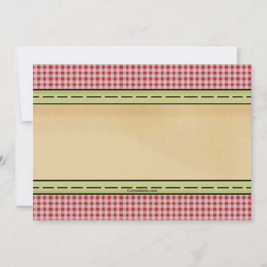 Snoep Apples Invitation Kaart (Achterkant)