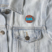 Snoep Aqua "PLUR" Pin Ronde Button 3,2 Cm (In situ)