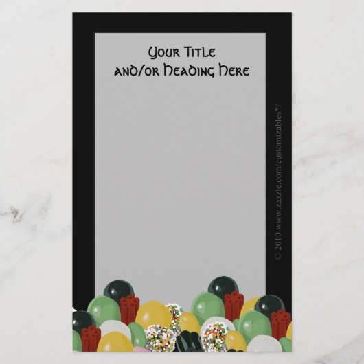 Snoep Assortiment briefpapier (Voorkant)