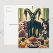 Snoep Avondmaal Occult Baphomet Briefkaart (Voorkant / Achterkant)