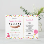 Snoep bachelorette kaart (Staand voorkant)