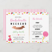 Snoep bachelorette kaart (Voorkant / Achterkant)