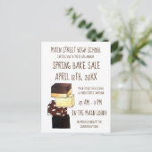 Snoep bakkersverkoop van suikerwaren uitnodiging briefkaart (Staand voorkant)