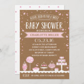 Snoep balk | Baby shower Kaart (Voorkant / Achterkant)