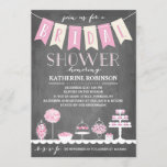 Snoep balk | Vrijgezellenfeest Kaart<br><div class="desc">Eet de bruid met deze  en moderne Bridal Shower-uitnodiging. Kies een vorm met een doorsnede of een getextureerd papier voor een nog luxe uitnodiging.</div>