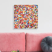 Snoep Balls regenboogkleuren Canvas Afdruk (Insitu (Woonkamer))