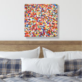 Snoep Balls regenboogkleuren Canvas Afdruk (Insitu (Slaapkamer))
