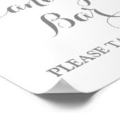 Snoep Band Band Roze Waterverf Floral Poster (Hoek)