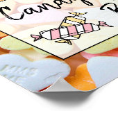 Snoep Band of Baby shower Poster (Hoek)