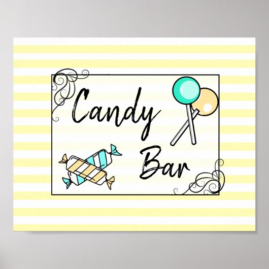 Snoep Band of Baby shower Poster (Voorkant)