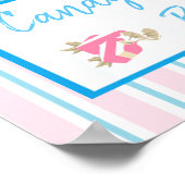 Snoep Band of Baby shower Poster (Hoek)