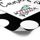 Snoep Band of Baby shower Poster (Hoek)