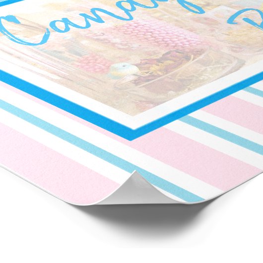 Snoep Band of Baby shower Poster (Hoek)