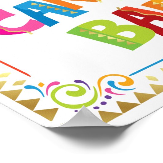 SNOEP BAR Fiesta Party Sign Print (Hoek)