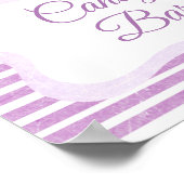 Snoep Bar Sign Paars Lollipops Poster (Hoek)