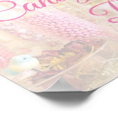 Snoep Bar Sign Pink Poster (Hoek)