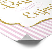 Snoep Bar Sign Roze Gold Buffet Poster (Hoek)