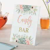 Snoep Bar Succulenten Reclamebord Met Voetstuk (Insitu)