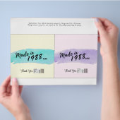 Snoep bar wrapper Adult jarig verjaard Flyer (Hand)