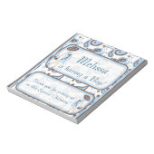 Snoep Bar Wrapper Baby shower Blue Boy Party Favor Notitieblok (Linkerzijde)