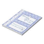 Snoep Bar Wrapper Baby shower Blue Boy Party Favor Notitieblok (Linkerzijde)