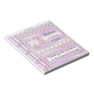 Snoep Bar Wrapper Baby shower Girl Party Favor Notitieblok
