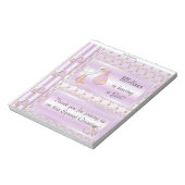 Snoep Bar Wrapper Baby shower Girl Party Favor Notitieblok (Linkerzijde)