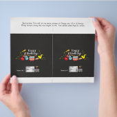 snoep bar wrapper blije verjaardag kinder muziekpa flyer (Hand)