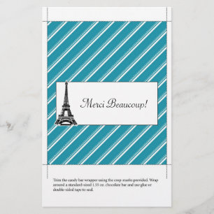 Snoep Bar Wrapper   Dank u wel Flyer