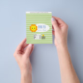 Snoep Bar Wrapper Favor - groene leeuw Flyer (Hand)