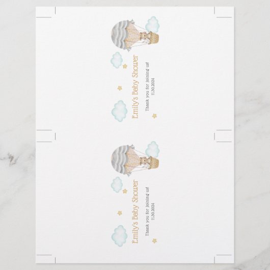 Snoep Bar Wrapper Flyer (Voorkant)