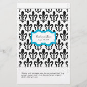 Snoep Bar Wrapper | New Orleans Turquoise Flyer (Voorkant)