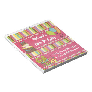 Snoep Bar wrapper roze Birthday Party Favor Notitieblok