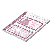 Snoep Bar Wrapper Vrijgezellenfeest Party Favors Notitieblok (Linkerzijde)