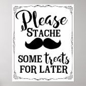 snoep bar zoete tafelbord tint zwarte kleur poster (Voorkant)