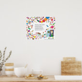 "Snoep Bewaren aan de rand van het Poster" Poster (Keuken)