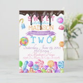 Snoep Birthday Kaart (Staand voorkant)