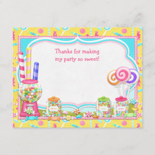 Snoep Birthday Party - Bedankt voor je creditcard