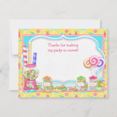 Snoep Birthday Party - Bedankt voor je creditcard (Voorkant)